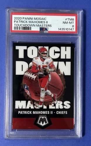 2020 Panini Mosaic Patrick Mahomes II Touchdown Masters #TM8 PSA 8 NM-MT
