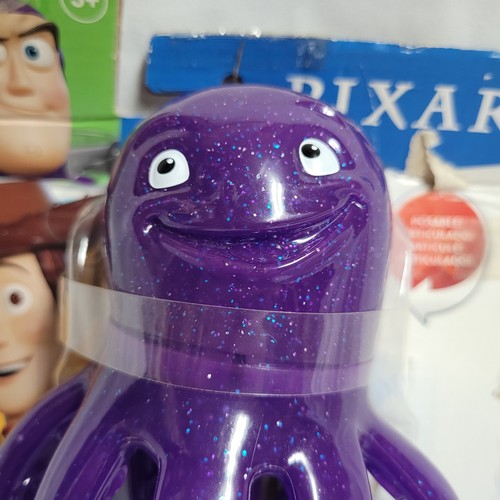 RARO Disney Pixar Toy Story Estirado Púrpura Brillo Pulpo 7.5" Figura Flexible - Imagen 2 de 6