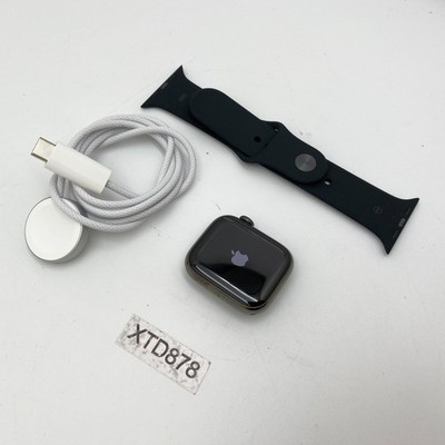 Apple Watch Series 8 - 41mm Stainless Steel Graphite (Unlocked) A2772 - Open Box