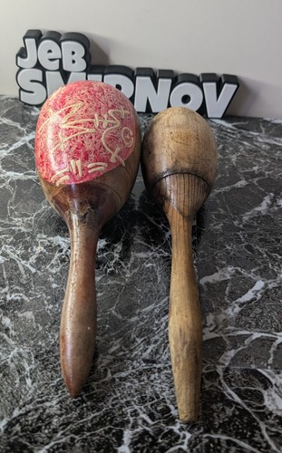 Vintage Handmade Maraca One By R.D Used One Unbranded 