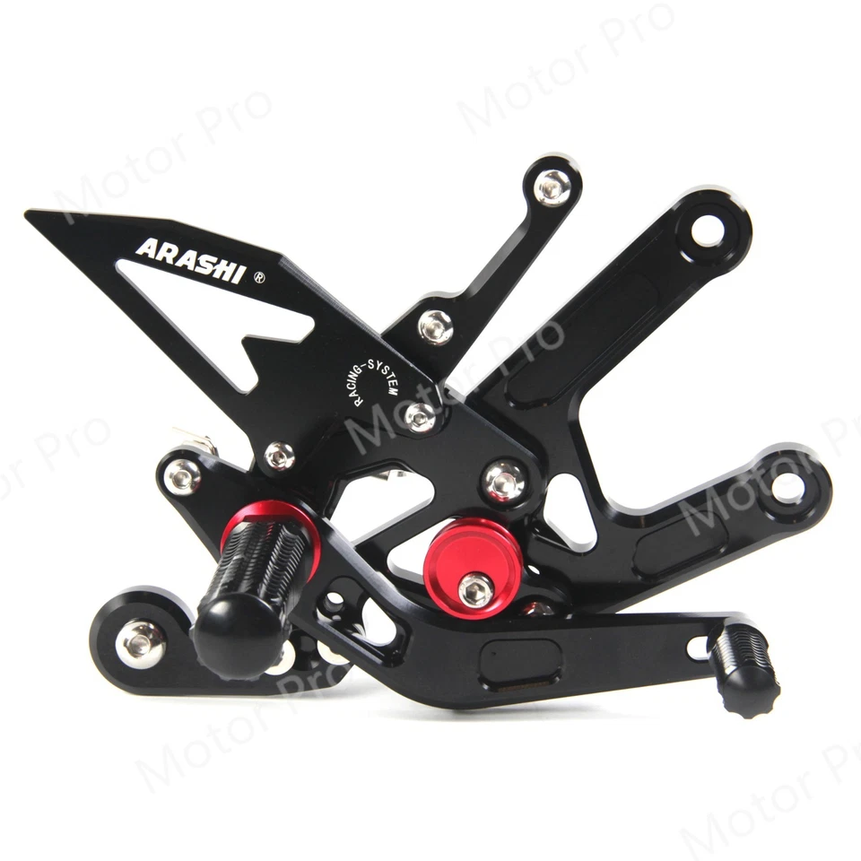 Reposapiés reposapiés traseros para Yamaha YZF R6 2017 2018 2019 2020 2021 2022 2023 Foto 3 de 4