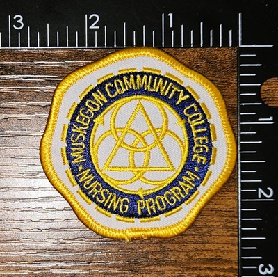 #ad Muskegon Community College Michigan Nursing Program Medical School Patch $19.95