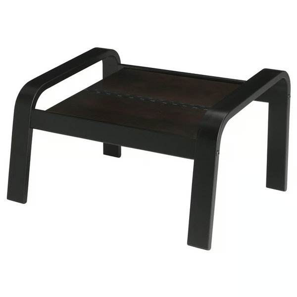 IKEA Poang reposapiés otomana marco negro marrón 400.698.51