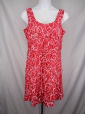 Tango Mango Red Ruffle Dress Size XL Resort Vacation Tropical Beach 