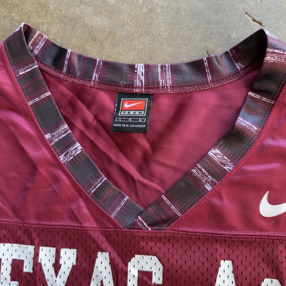 Camiseta de fútbol vintage Nike Texas A&M talla L rara limpia Foto 4 de 4