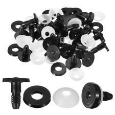 30mm Doll Joints, 20Set Plastic Removable Animal Joints Parts, Black Clear