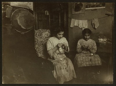 Photo:New York NY 1912 Katie Angeline Javella Irish Lace Child Labor