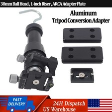 Aluminum Adapter Kit For Bog Death Grip Tripod - 38MM Ball Head  1-inch Riser