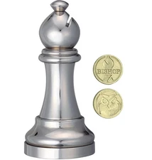 Cast Chess Bishop Silver - Hanayama Metal Puzzle