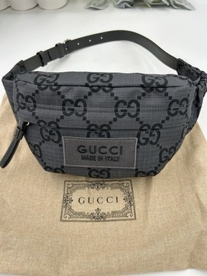 Gucci Unisex Jumbo Gg Nylon Adjustable Belt Bag Size 80 Cm Made In Italy