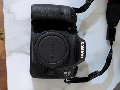 Canon EOS 90d DSLR Camera - Black (Body Only) Charger And Two Batteries 