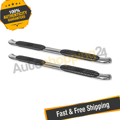 Westin 21-23930 PRO TRAXX 4'' Oval Nerf Step Bars for 15-23 Ford F150 SuperCab
