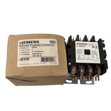 Siemens 42BF25AF Definite Purpose Contactor 4-Pole 25A FL 40A RES 120V Coil New