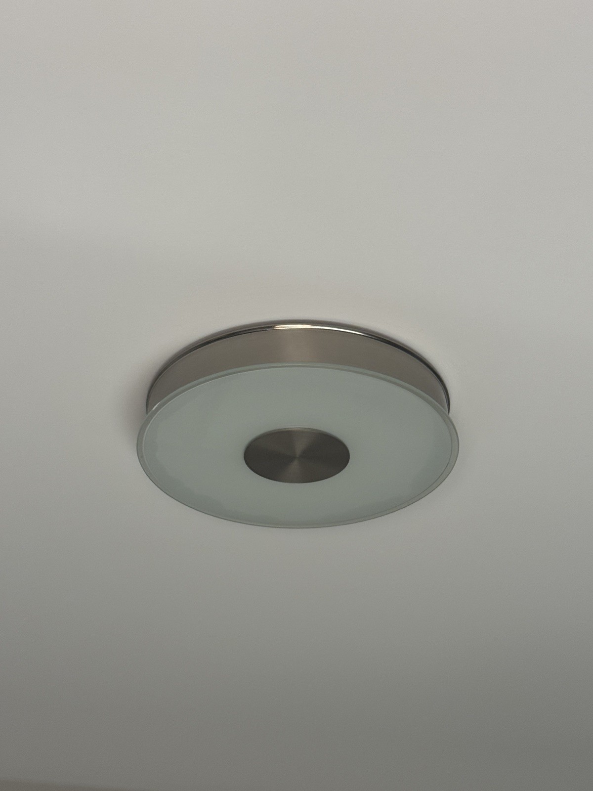Flush Mount Ceiling Light &ndash; Circular Glass Fixture