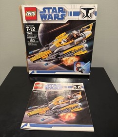 LEGO Star Wars Anakin's Jedi Starfighter Set 7669 & Minifigures (COMPLETE BUILD)