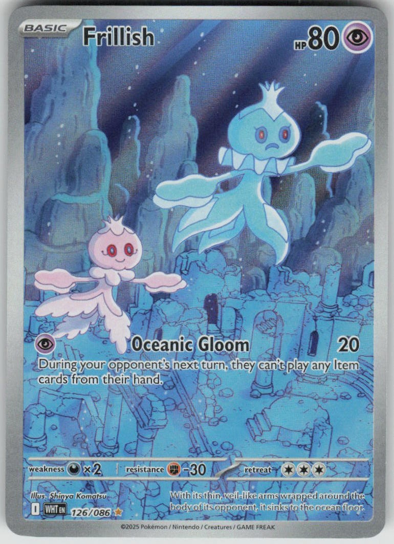 Pokemon Frillish 126/086 SV: White Flare Illustration Rare NM