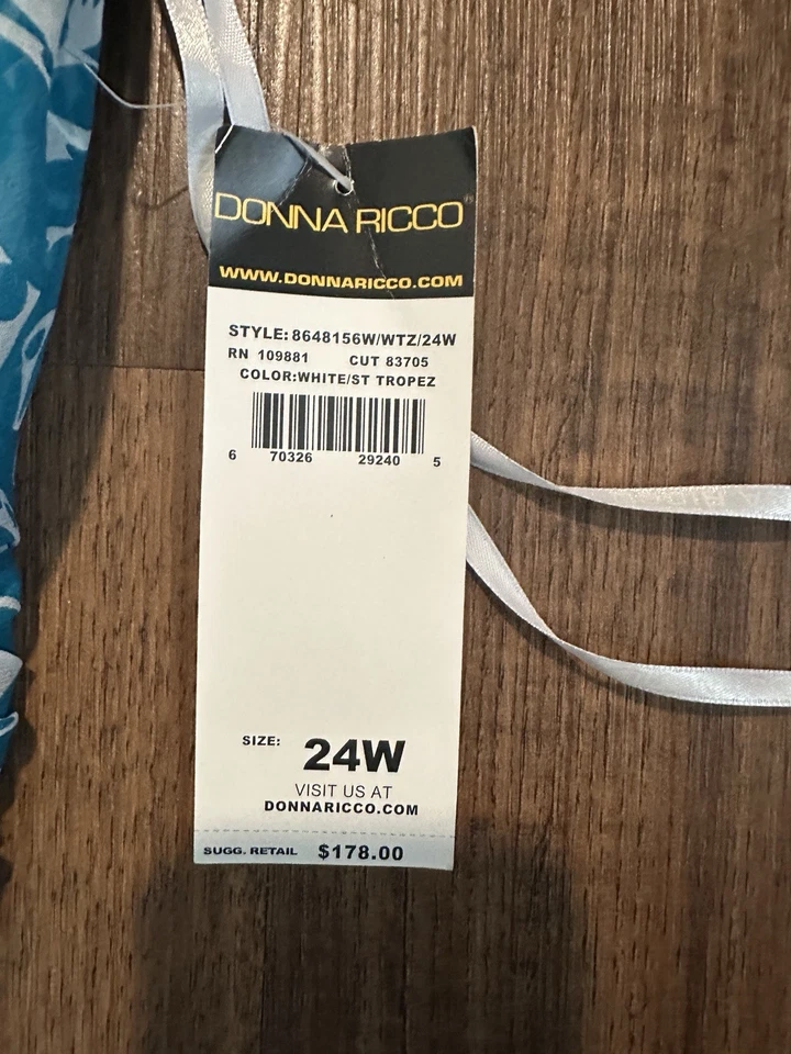 Vestido floral de seda vintage para mujer Donna Ricco New York años 90 nuevo con etiquetas talla 24W Foto 2 de 4