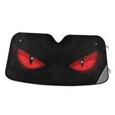 Evil Eyes Car Sun Shade Windshield Red Eyes 55 inch  27.6 inch multi 1