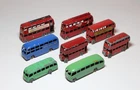 Matchbox Lesney Bus And Coach Job Lot x8 inc MB 56 Trolleybus With Black Poles