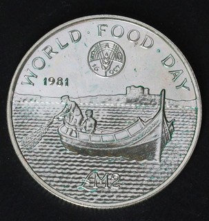 MALTA 2 Pounds 1981 Silver 0.925 World Food Day aUNC 4494