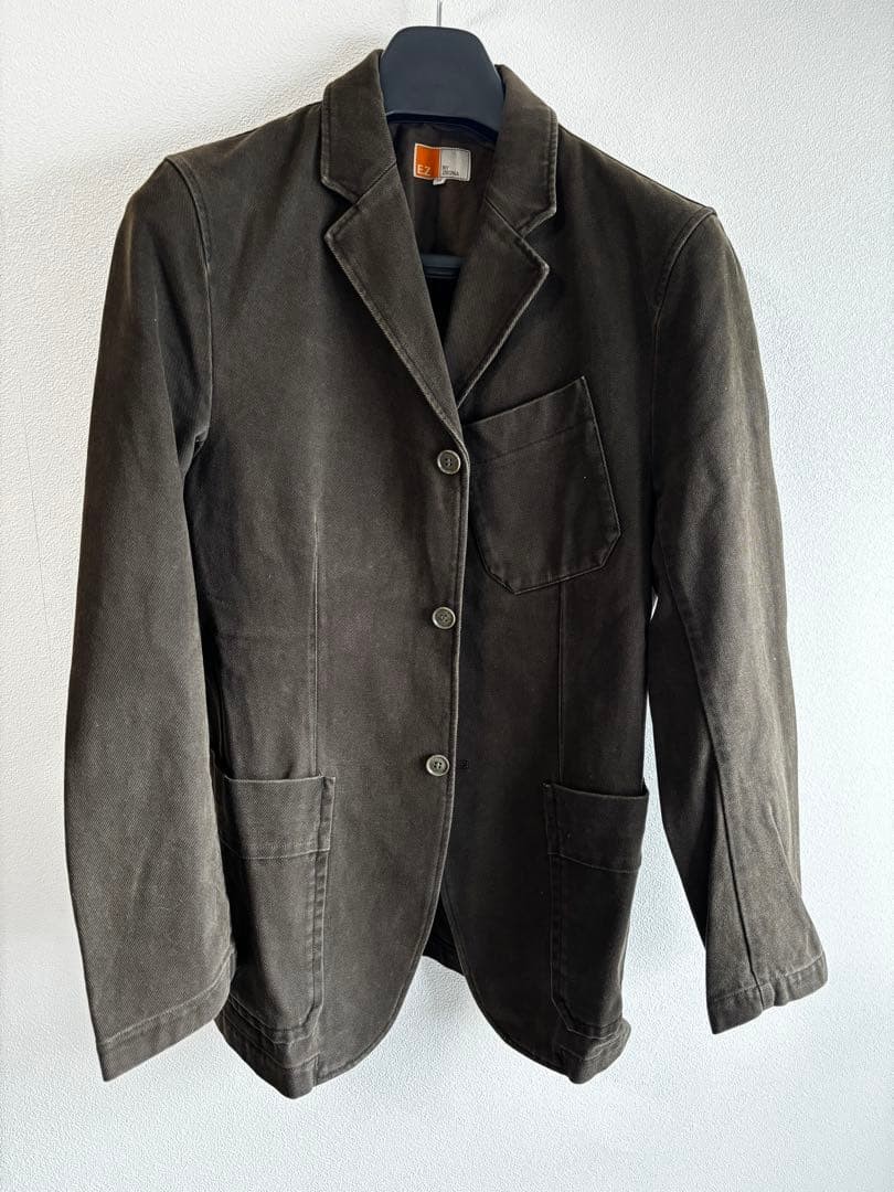 EZ BY ZEGNA Men's Brown Blazer Jacket Size M Pre-Owned