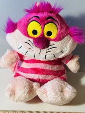 Disney Alice in Wonderland Cheshire Cat Plush Small Pink Striped Stuffed Animal