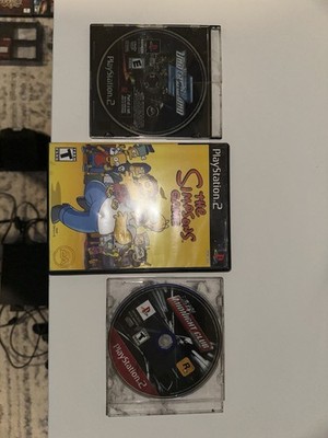 PS2 3 Game Bundle Simpsons Midnight Club 3 Need for Speed Underground