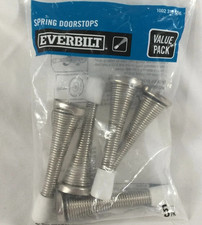5 Pack Everbilt Spring Doorstops-Value Pack 1002316506 Satin Nickel Finish