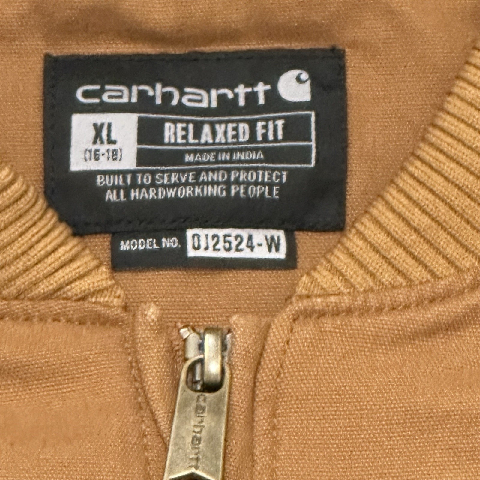 Carhartt Crawford Bomber Brown Jacket (Size: YOUTH XL) image 3