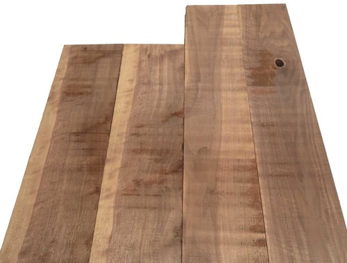 2X Righe Di Noce Curly In Legno Tonale 108X13-14Cm X 24Mm #108 - Bild 4 von 7