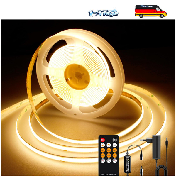 COB LED Streifen 5M Warmweiß 2700K 24V 32-image
