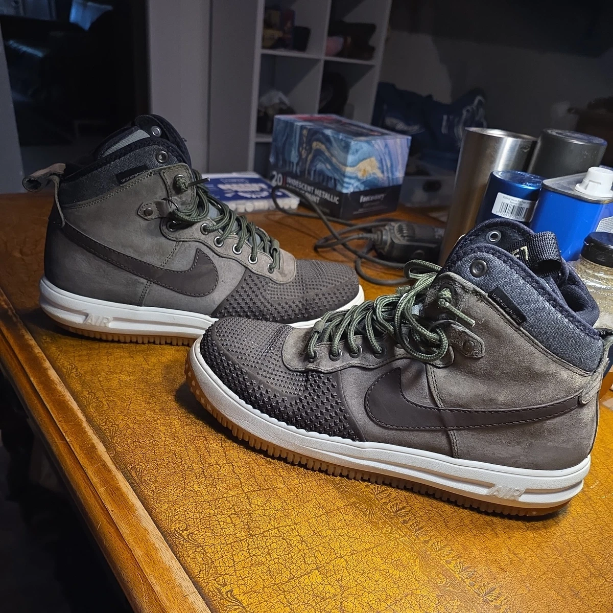 Nike Lunar Air Force 1 Duckboot SZ 11 Men\'s  Black Residue Stains Nike Lunar Force 1 Winterized Duckboot  main image 2