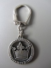Porte clef alliage léger "CHAMPIGNEULLES reine des bières" 1960's