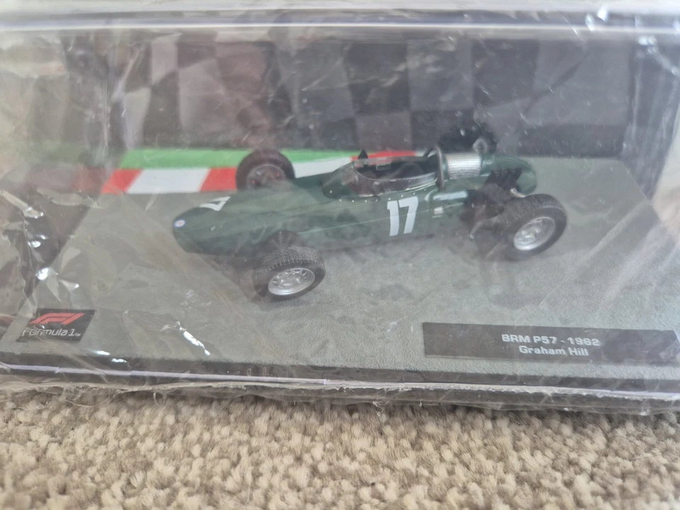 Collezione Auto F1 Formula 1 1/43 - BRM P57 Graham Hill 1962 Auto #100 Nuova - Immagine 3 di 3