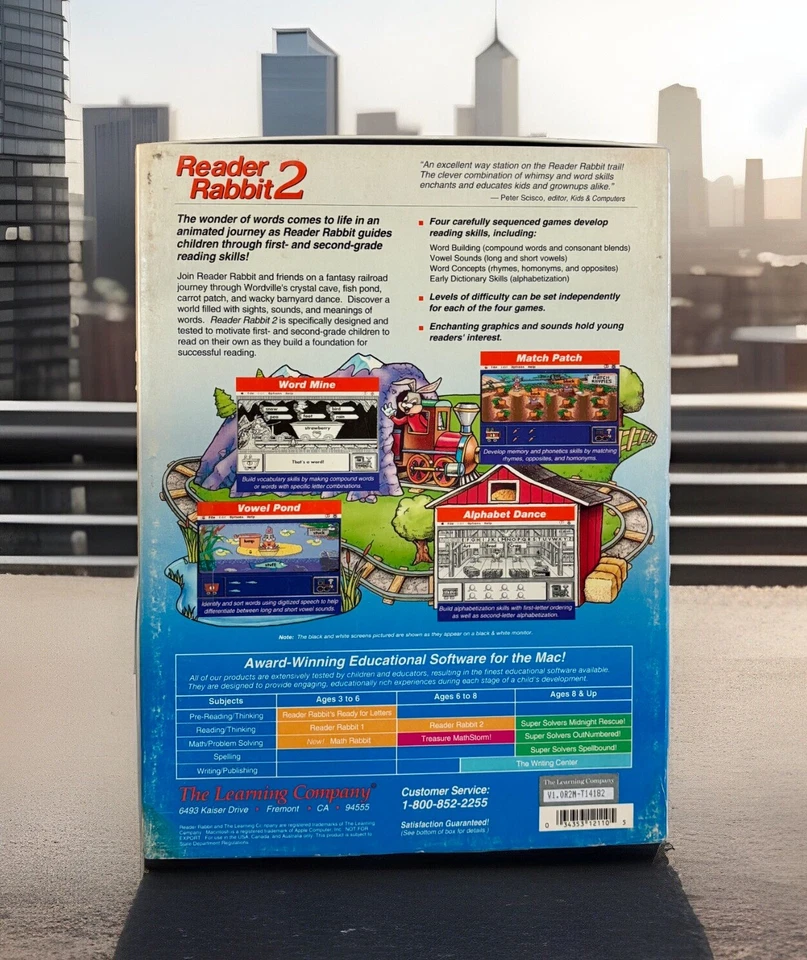 Reader Rabbit 2 Ages 5-8 Homeschool Vintage Mac Educational - Big Box 3.5” Disk - Image 2 of 3