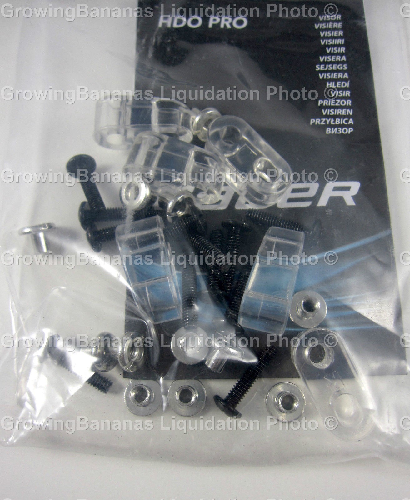 Bauer HDO Pro Visor Spacer Kit 1042051! 6 PACK, 3 LT 3 RT Hockey Helmet Hardware eBay