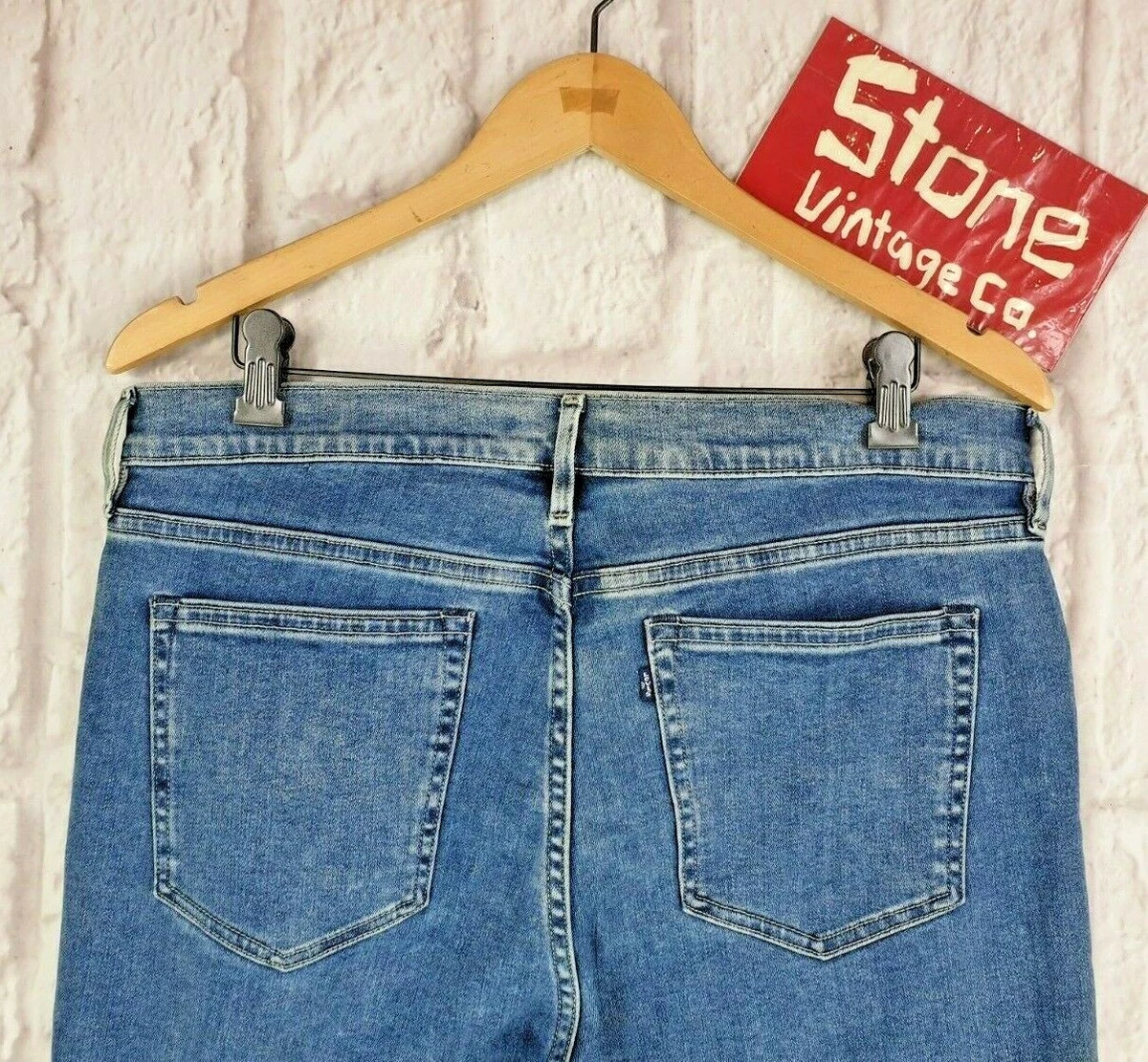 Levis Made & Crafted Blue Skinny Slim Leg Stretch Denim Jeans W34