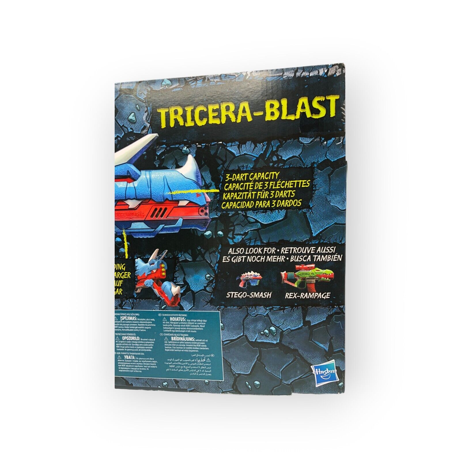 Hasbro Nerf DinoSquad Tricera Blast Gewehr Bilder Ansehen NEU