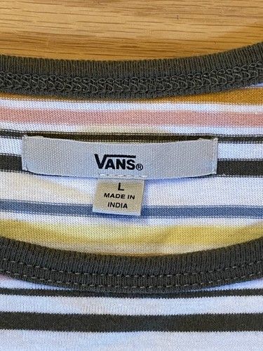 Van’s Striped Tshirt Dress Size L - Picture 3 of 8