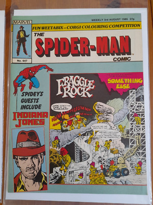 Spider-Man Comic #647 Aug 1985 VFINE 8.0 Dukes of Hazard, Fraggle Rock