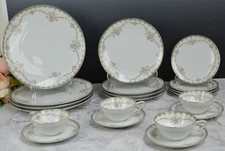 Set of 20 Pieces -5Piece 4 Place Setting Porcelain Noritake Garland 5906 Pattern