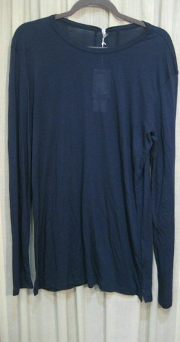 LOT78 NWT BLUE CLASSIC CASHMERE MODAL BLEND LONG SLEEVE TEE SIZE LARGE - Picture 6 of 8