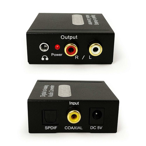 Convertitore audio ottico digitale TOSLINK a RCA per stereo hi-fi amplificatore - Foto 2 di 6
