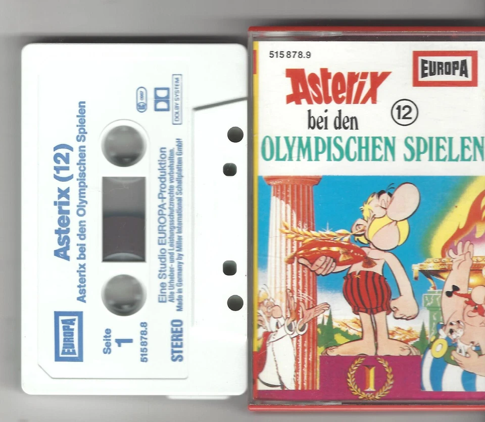 MC Kassette Asterix, Folge 12 Asterix bei den Oylmpischen Spielen blau grau - Bild 1 von 1