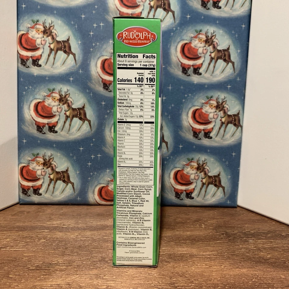 General Mills RUDOLPH The Red-Nosed Reindeer LIMITED EDITION Cereal 11.2 Oz — 第 4/4 张图片