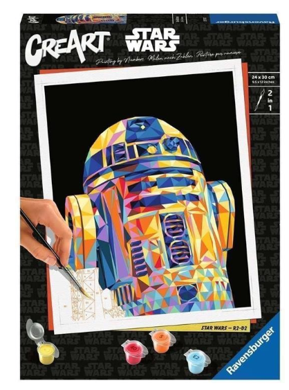 RAVENSBURGER CreArt  - Polygon Starwars R2 - 2D CreArt Adult