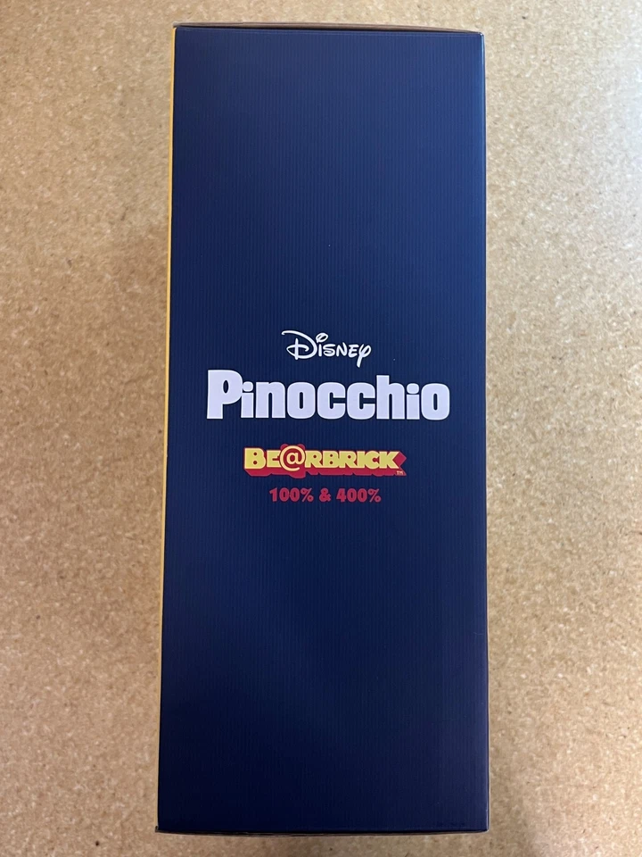 Juego de figuras Medicom Toy Disney Pinocho Bearbrick 100% y 400% Foto 2 de 4