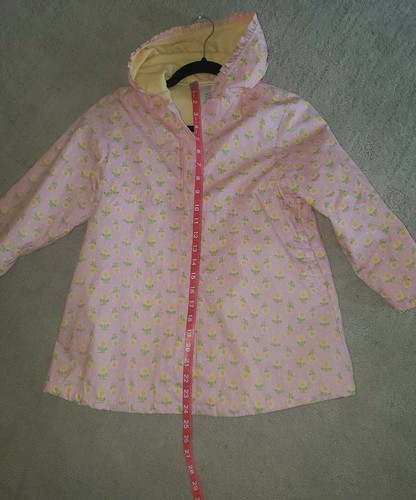 Girls Gymboree Raincoat Sz 8, Hooded, Fleece Lined, Sunflowers, Excel Cond!!! - Picture 6 of 11