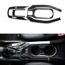 Console Gearbox Panel 2020-2023 For Toyota Corolla LE XLE Carbon Fiber 5PC Steel
