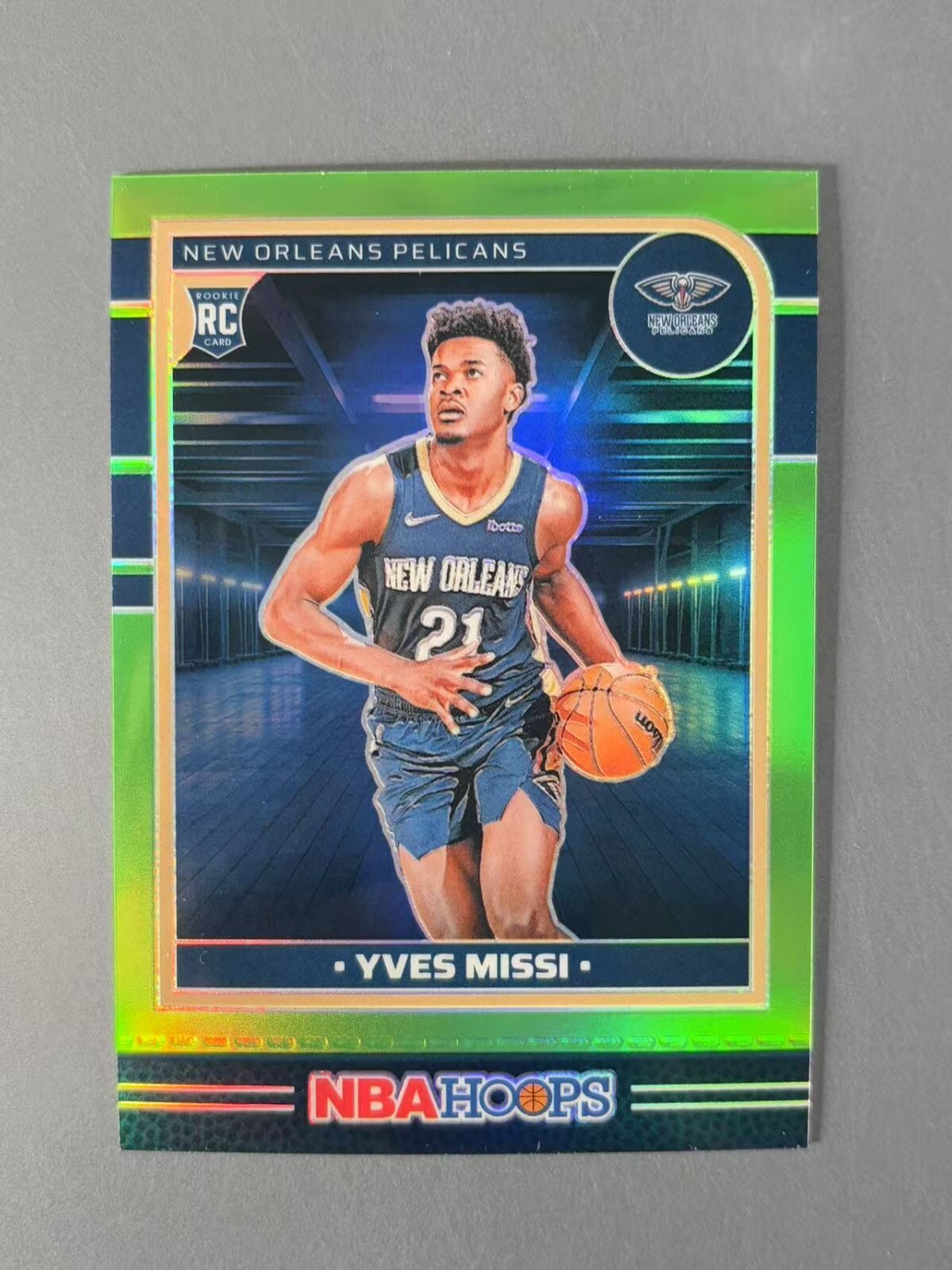 Yves Missi 2024-25 Panini NBA Hoops Premium Green Prizm /149 RC #251